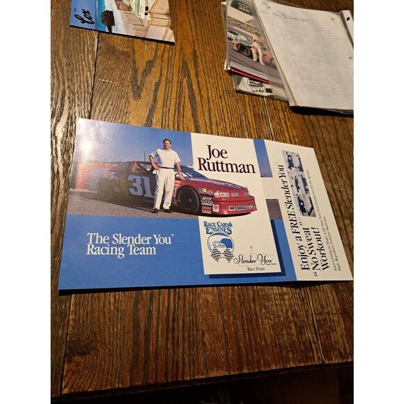 Vintage Joe Ruttman Slender U Racing Promo Flyer w/ Coupon Vintage NASCAR 31 - Picture 1 of 2